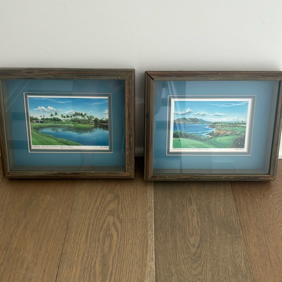 RARE- Larry Dotson Signed Original Framed Art- 2 pc Set - Picture 4 of 13